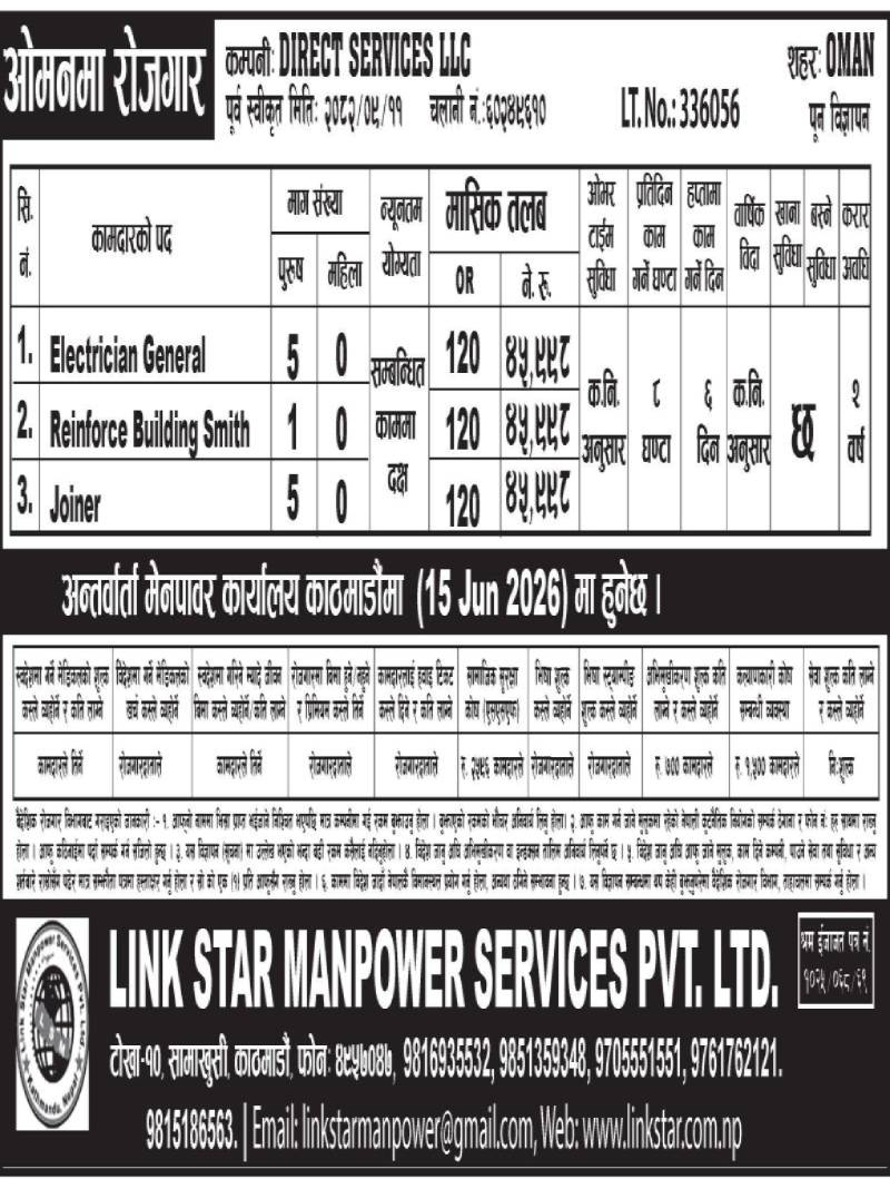 Article Image of job Job in oman