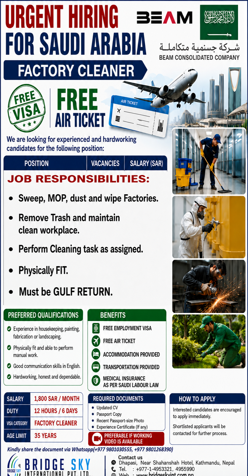 Article Image of job Jobs in Saudi Arabia with good salary