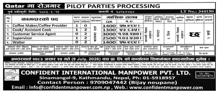 Article Image of job Opportunities for Nepalese workers to work in the Qatar
