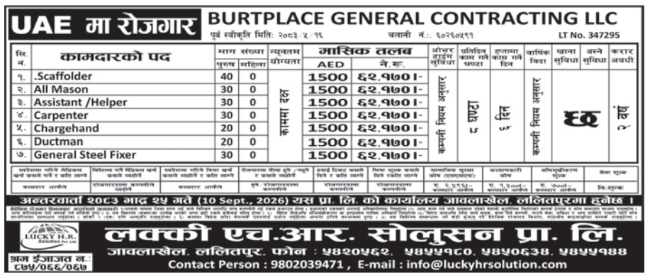 Article Image of job Opportunities for Nepalese workers to work in the UAE