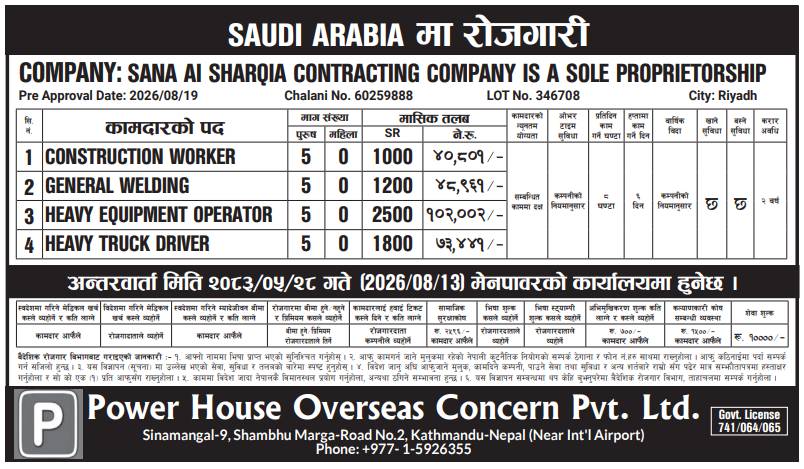 Article Image of job Saudi Arabia Job Vacancy – Riyadh