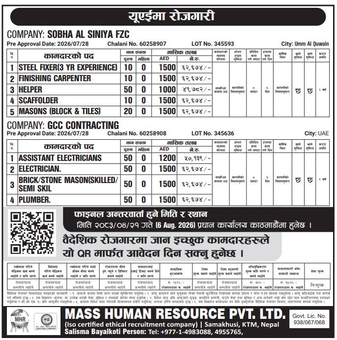 Article Image of job 2 Company Jobs demand in UAE with good salary