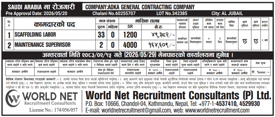 Article Image of job Jobs in Saudi with good salary