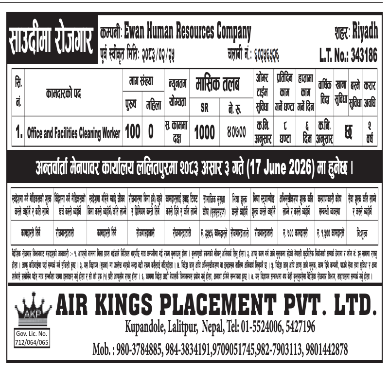 Article Image of job Job opportunities in Saudi with a demand of 100 people