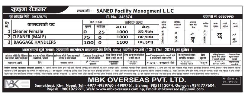 Article Image of job 200 Worker In UAE Employment Vacancy