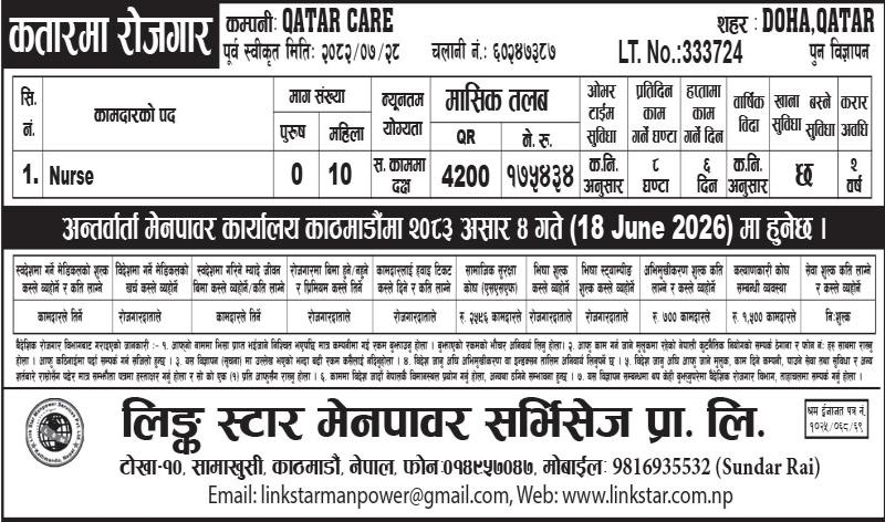 Article Image of job Job in qatar