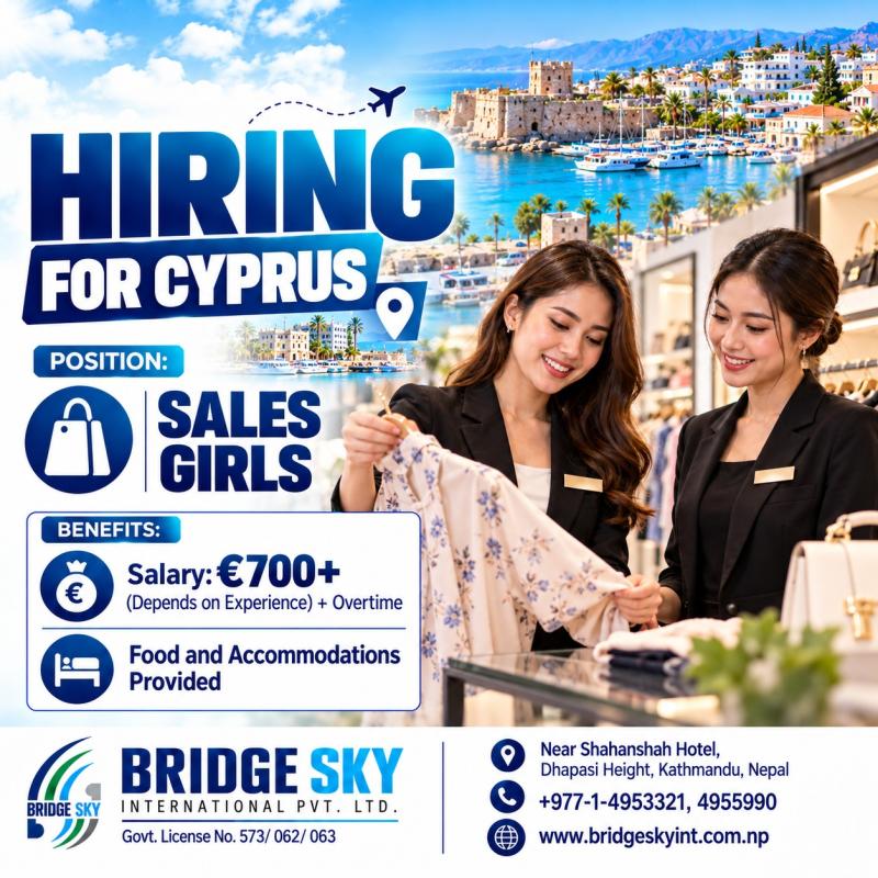 Article Image of job sales girls in Cyprus with good salary