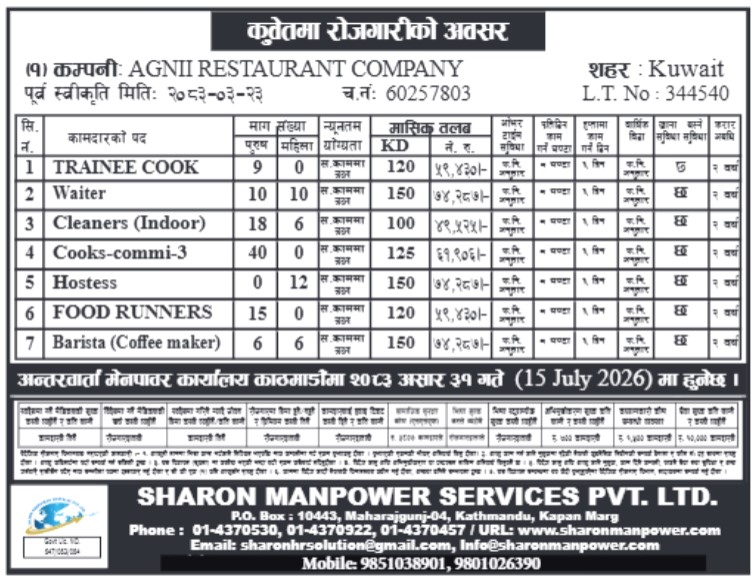 Article Image of job Best Jobs in Kuwait for Nepalese