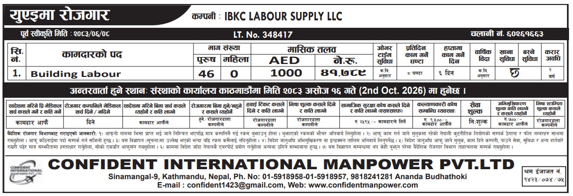 Article Image of job Building Labour demand in UAE