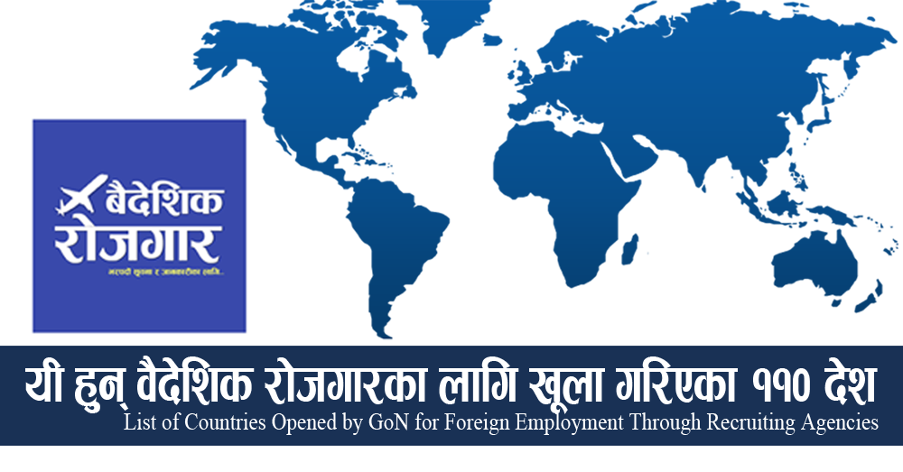 List of Countries Opened by GoN for Foreign Employment Through Recruiting Agencies